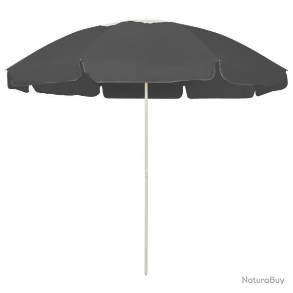Parasol de plage 240 cm anthracite 02_0008374