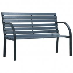 Banc de jardin meuble de patio d'extérieur terrasse 120 cm gris bois 02_0011201