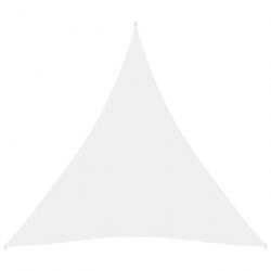 Voile toile d'ombrage parasol tissu oxford triangulaire 3,6 x 3,6 x 3,6 m blanc 02_0009813