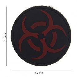 Patch 3D PVC Bio Hazard Rouge / Noir (101 Inc)