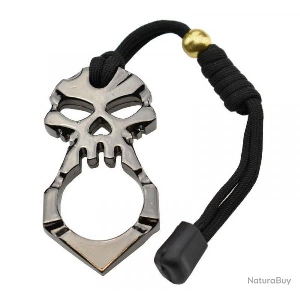 Poing amricain acier "Skull" un doigt [Max Knives]