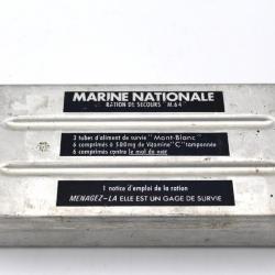 Boite vide de ration de la Marine Nationale M.64