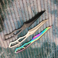 Couteaux de lancer acier multicolore