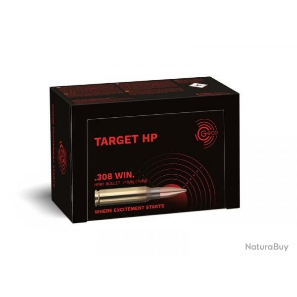 Munition Geco 308 Win. Target HP 10.9g 168gr x5 boites