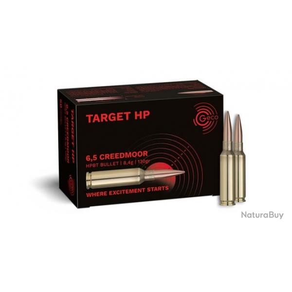 Munition Geco 6.5 Creedmoor Target HP 8.4g 130gr x1 boite