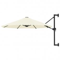 Parasol mural avec mât métallique 300 cm sable 02_0008687