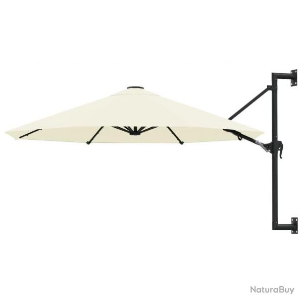 Parasol mural avec mt mtallique 300 cm sable 02_0008687