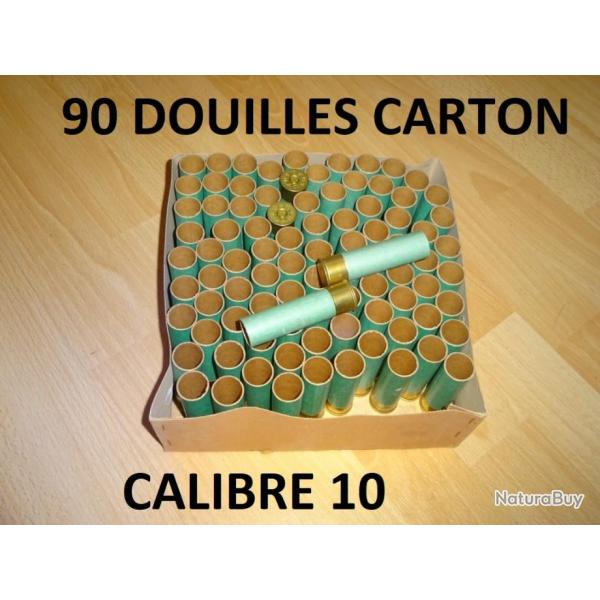 LOT de 90 douilles calibre 10 EN CARTON longueur 80mm - VENDU PAR JEPERCUTE (D23F103)