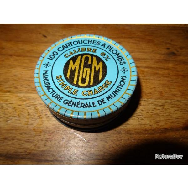 Boite de 100 cartouches MGM 6 mm simple charge jamais ouverte