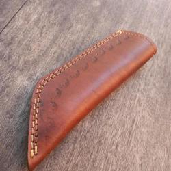 Fourreau de ceinture Artisanal en cuir marron pour couteaux TANTO Lame 19 cm