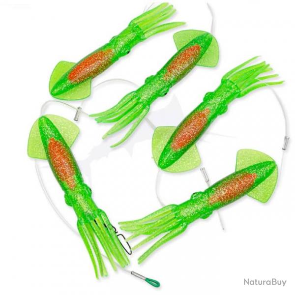 Squidnation Squid Daisy Chain Green 9 Inch - 23cm