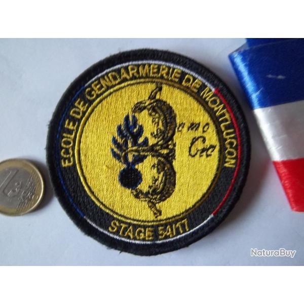 cusson insigne cole gendarmerie de Montluon 3 Cie stage 54/17