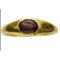 petites annonces chasse pêche : Empire Romain : Bague en or avec intaglio de corbeau sur branche. Roman gold ring (I - II siècle)