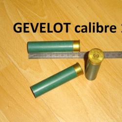 LOT de 3 douilles calibre10 EN CARTON marque GEVELOT longueur 90mm - VENDU PAR JEPERCUTE (D23F101)