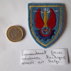 écusson patch commandement forces aériennes tactique armée air Belge