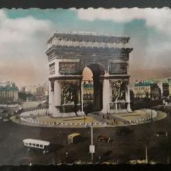 carte postale ancienne Paris arc de triomphe