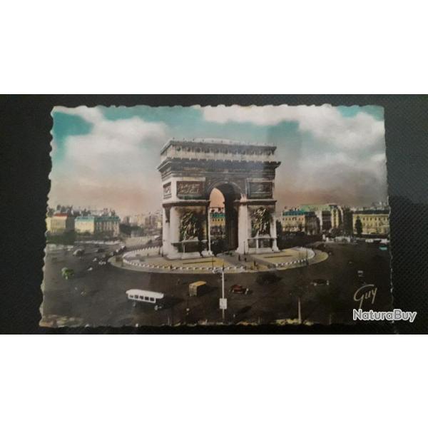 carte postale ancienne Paris arc de triomphe