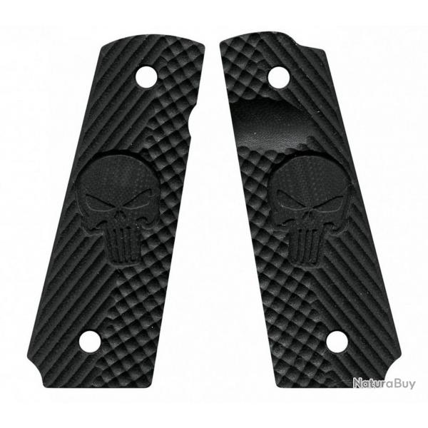 Plaquettes pour 1911 VZ GRIPS CK OPERATOR II - Edition THE PUNISHER Black