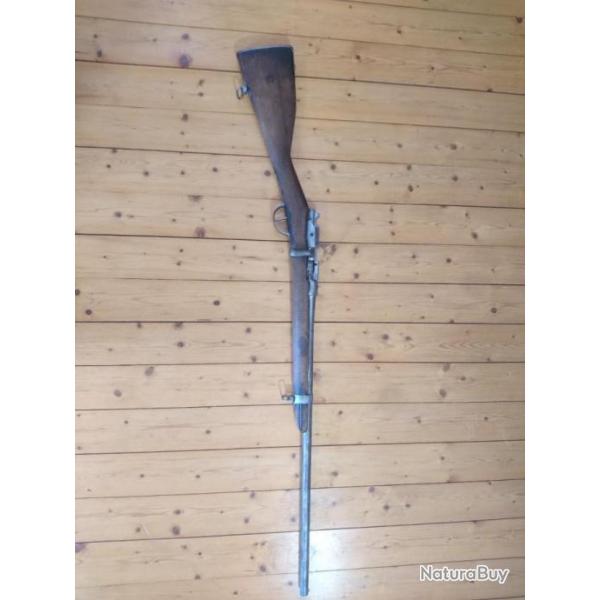 Fusil gras modifi chasse cal 24/65