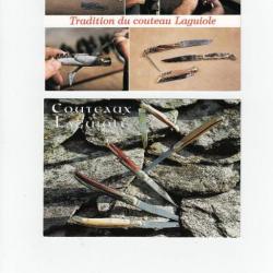 Cartes postales  de couteaux laguiole
