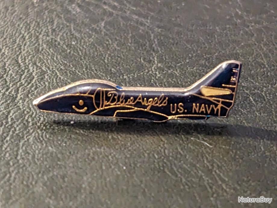 Pins Insigne Militaire Avion US NAVY Blue Angels Fighter Jet Lapel Pin