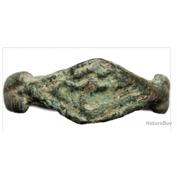 Rome antique : Bague en bronze, alliance dextrarum iunctio (1-3e Sicle Aprs JC). Roman ring