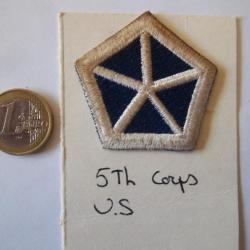 écusson militaire 5th Corps US insigne tissu collection