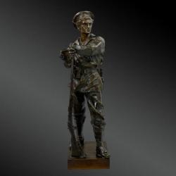 Croisy Aristide, Marin. Sculpture En Bronze France XIXème