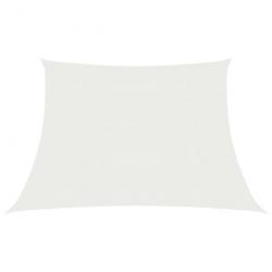 Voile toile d'ombrage parasol 160 g/m² blanc 3/4 x 3 m PEHD 02_0009013