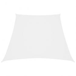 Voile toile d'ombrage parasol tissu oxford trapèze 2/4 x 3 m blanc 02_0009748