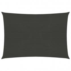 Voile toile d'ombrage parasol 160 g/m² anthracite 4 x 5 m PEHD 02_0008935