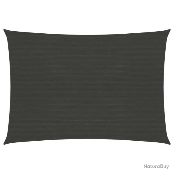 Voile toile d'ombrage parasol 160 g/m anthracite 4 x 5 m PEHD 02_0008935