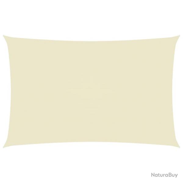 Voile toile d'ombrage parasol tissu oxford rectangulaire 5 x 8 m crme 02_0009729