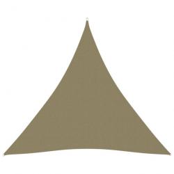 Voile toile d'ombrage parasoltissu oxford triangulaire 4 x 4 x 4 m beige 02_0009863