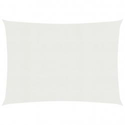 Voile toile d'ombrage parasol 160 g/m² blanc 3 x 4 m PEHD 02_0009017