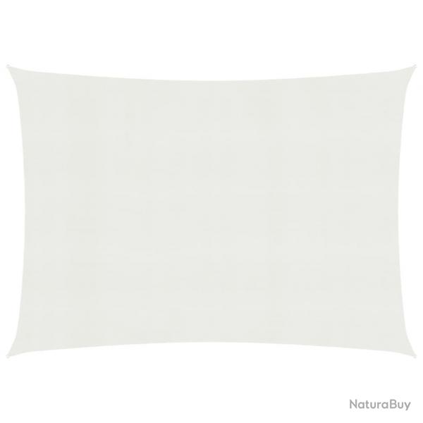 Voile toile d'ombrage parasol 160 g/m blanc 3 x 4 m PEHD 02_0009017