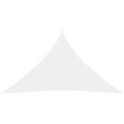 Voile toile d'ombrage parasol tissu oxford triangulaire 4 x 4 x 5,8 m blanc 02_0009875