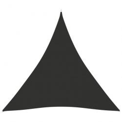 Voile toile d'ombrage parasol tissu oxford triangulaire 4 x 4 x 4 m anthracite 02_0009862