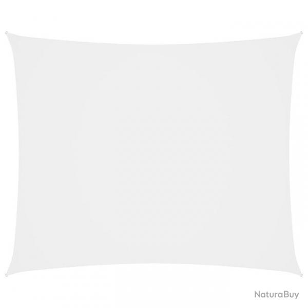 Voile toile d'ombrage parasol tissu oxford rectangulaire 4 x 5 m blanc 02_0009693