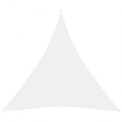 Voile toile d'ombrage parasol tissu oxford triangulaire 4,5 x 4,5 x 4,5 m blanc 02_0009853