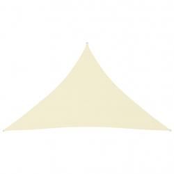 Voile toile d'ombrage parasol tissu oxford triangulaire 2,5 x 2,5 x 3,5 m crème 02_0009798