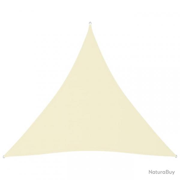 Voile toile d'ombrage parasol parasol tissu oxford triangulaire 3 x 3 x 3 m crme 02_0009822