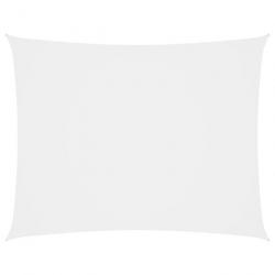 Voile toile d'ombrage parasol tissu oxford rectangulaire 2 x 3 m blanc 02_0009595