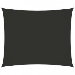 Voile toile d'ombrage parasol tissu oxford rectangulaire 3 x 4 m anthracite 02_0009661