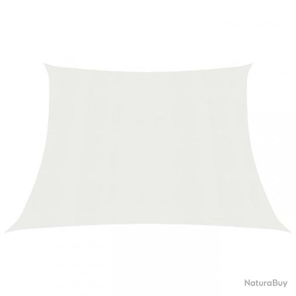 Voile toile d'ombrage parasol 160 g/m blanc 3/4 x 2 m PEHD 02_0009012