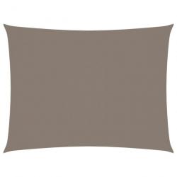 Voile d'ombrage parasol tissu oxford rectangulaire 2 x 3 m taupe 02_0009599