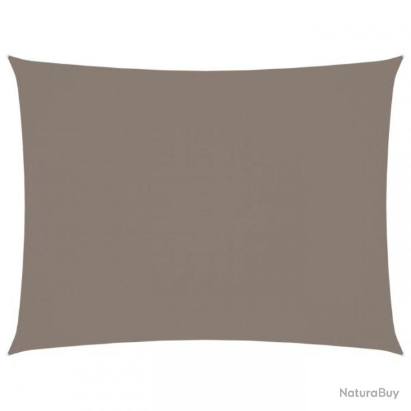Voile d'ombrage parasol tissu oxford rectangulaire 2 x 3 m taupe 02_0009599