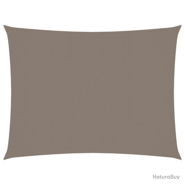 Voile d'ombrage parasol tissu oxford rectangulaire 2 x 3 m taupe 02_0009599