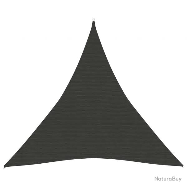 Voile toile d'ombrage parasol 160 g/m 4 x 4 x 4 m PEHD anthracite 02_0008933