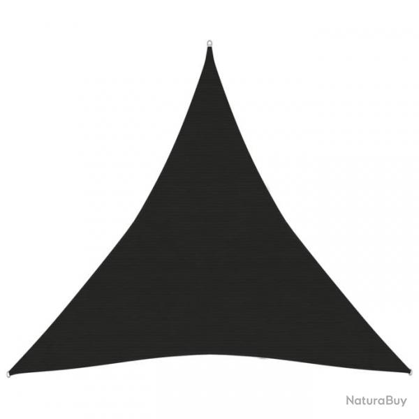 Voile toile d'ombrage parasol 160 g/m noir 4,5 x 4,5 x 4,5 m PEHD 02_0009208